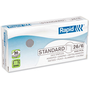 RAPID GRAPAS 26/6 GALVANIZADAS 5.000-PACK 24861800